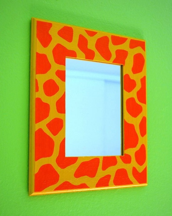 Items similar to Personalized, Hand Painted Wall Mirror for Nurseries
