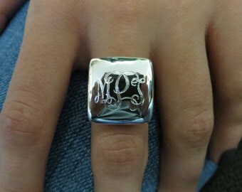 Personalized Sterling Silver Ring