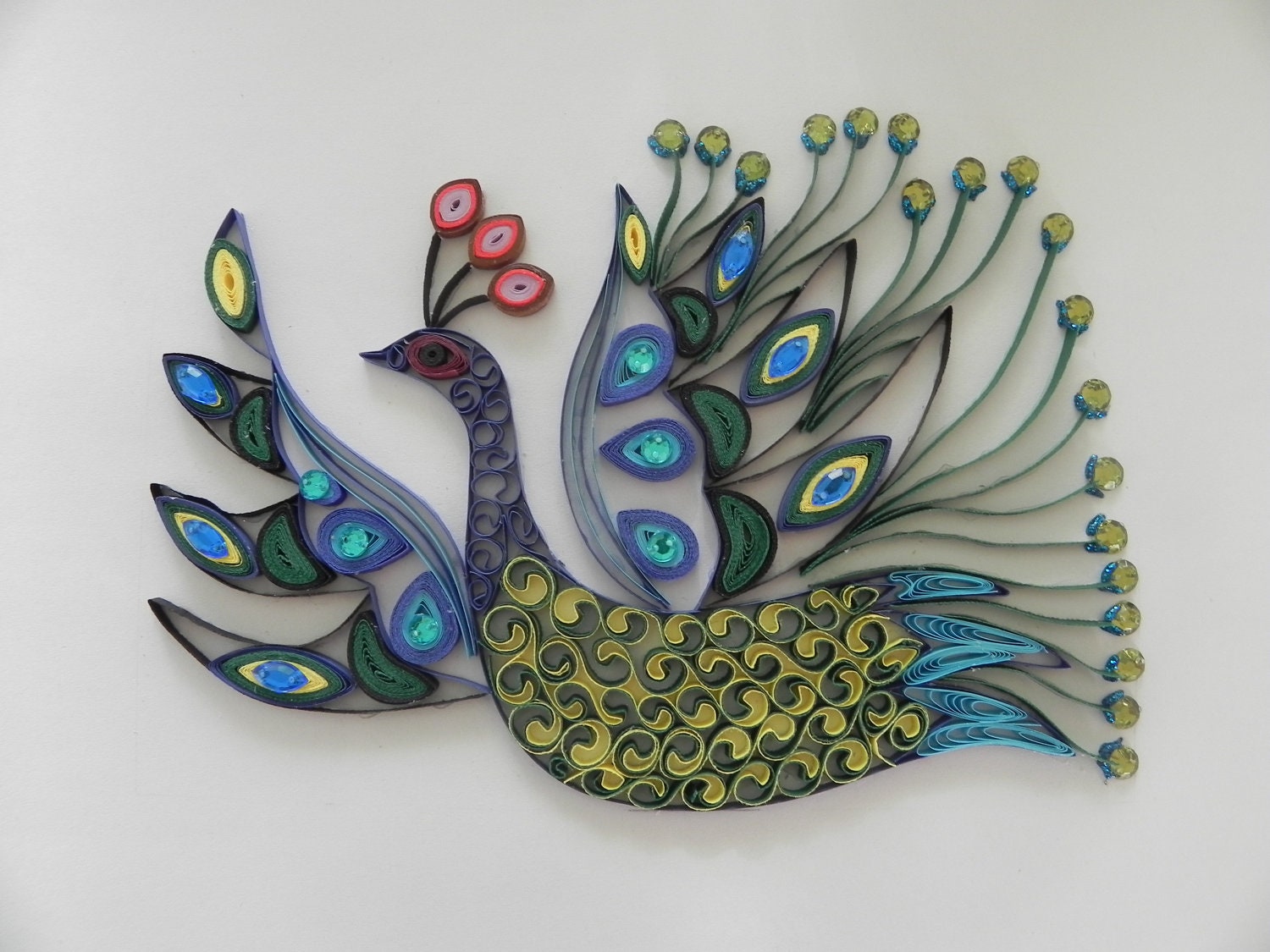 Quilled Peacock