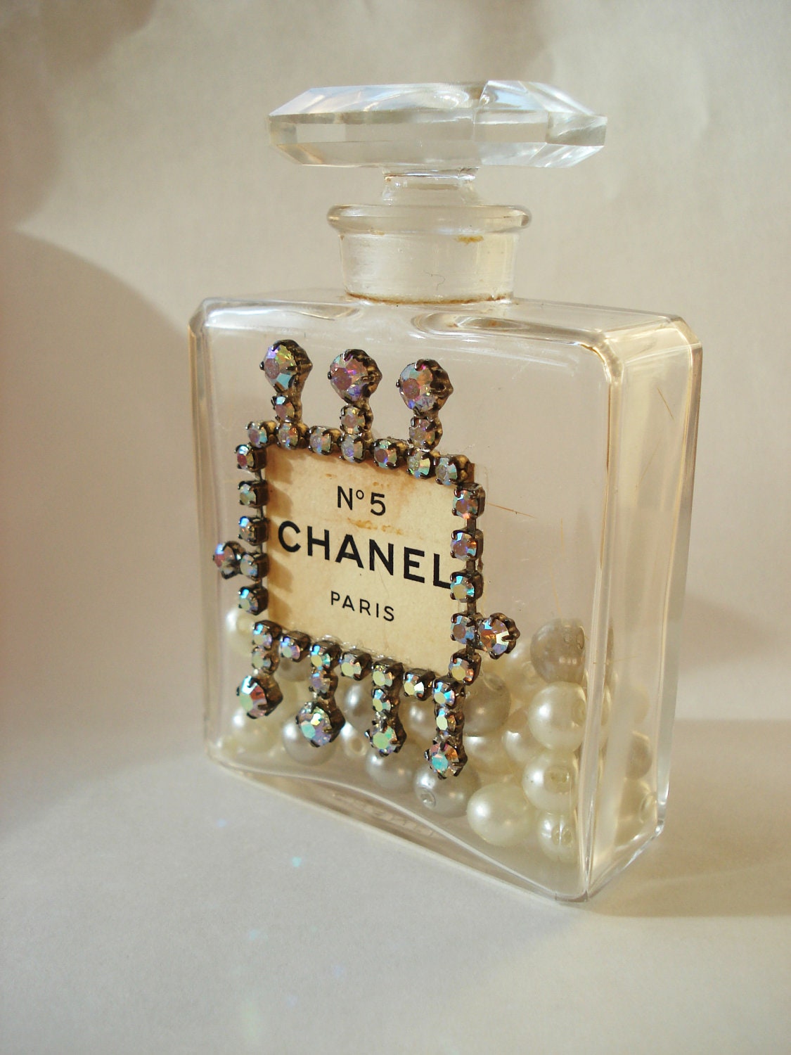 Vintage Authentic Chanel No 5 Parfum Perfume Bottle Aurora