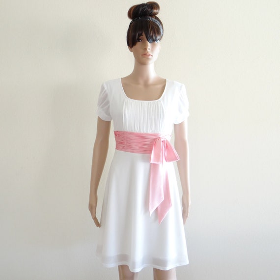 white party wear frock