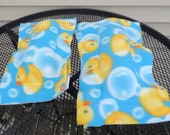 Yellow Rubber Ducky Toddler Fleece Pillows   Trapunto