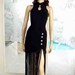 Amazing Sleeveless Fringe Bondage Flapper Dress