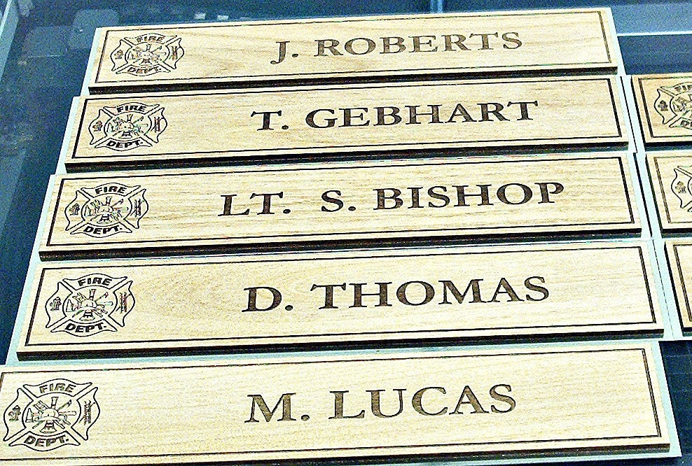 LOCKER Name Plates 2 x 8 Aluminum Trim Plate