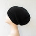 Black Slouchy Beanie Hat