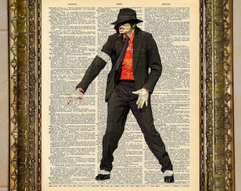 Michael Jackson Dictionary Art