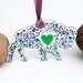 Fused Glass Buffalo Suncatcher - Ornament
