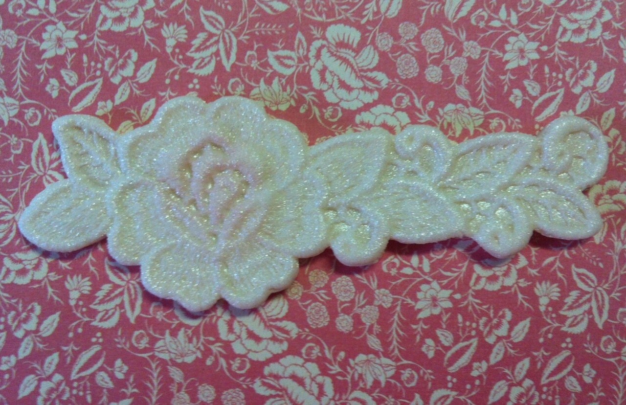lace silicone mold rose and leaf applique by CoutureCakesbyRose