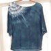 Pima Cotton Dolman Sleeve Shirt in Turquoise