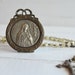 Antique Saint Teresia Therese of the Child Jesus Religious Framed Medal French