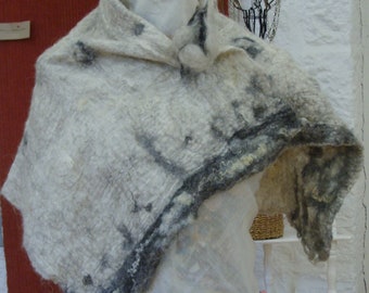 Nuno felted scarf, wool felted scarves, felt scarf, wool scarf, scarves, winter scarf, pure British wool.
