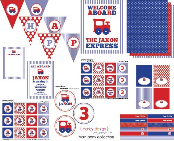 Printable Train Party Decorations | train party printable collection train party decorations Printable Train Party Decorations | train party printable collection train party decorations