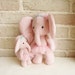 Ballerina Elephant Mother With Her Daughter Hand Made Fabric Stuffed Toys