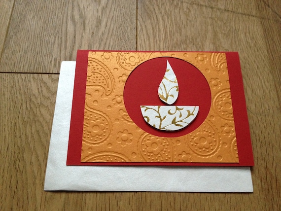 Handmade Diwali Card by RatanjiRani on Etsy