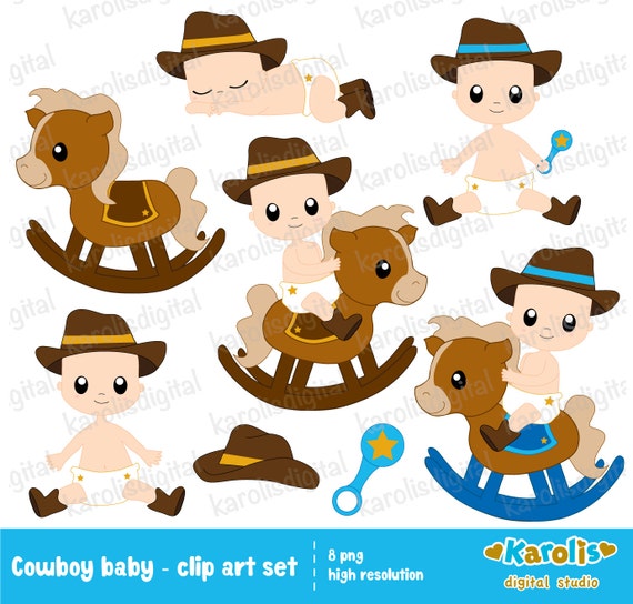 free baby cowboy clipart - photo #6