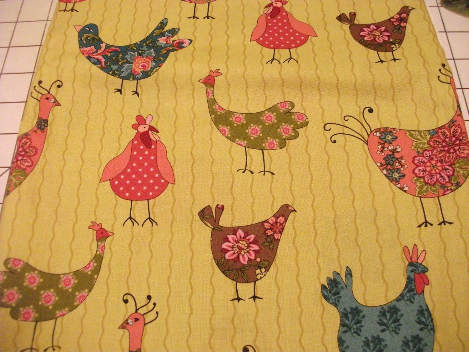 JoAnn Fabrics Provence Birds Premium Quilters Cotton