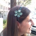 Vintage zipper flower hairband. Felt and fabric hair accessorie. Stylish and boho gift.