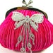 pink bridal purse