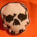 Pillow - Skull Halloween - Miniature Dollhouse Sized
