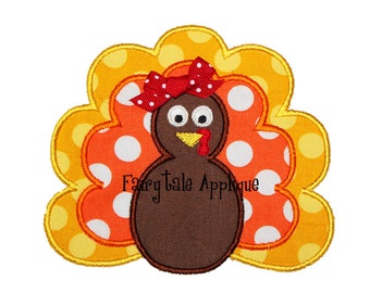 Digital Machine Embroidery Design - Turkey Applique