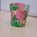 Lilly Pulitzer Hand Painted Shot Glass-Vintage Strawberry Print
