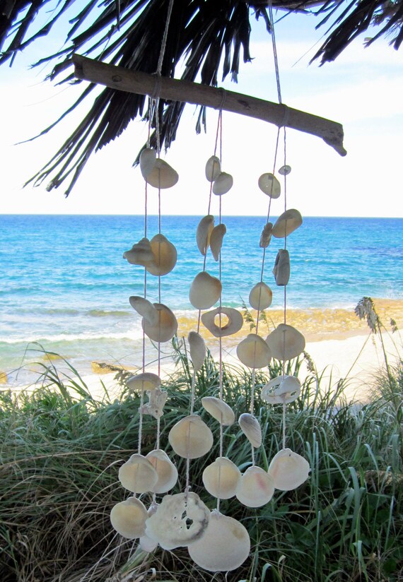 White Wedding Wind Chimes Beach Reception White Wedding Wind Chimes Beach Reception Seashell Coastal Cottage Anic Handmade Recycled