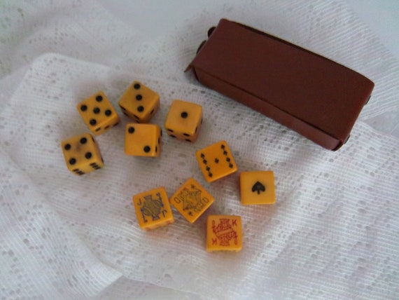 vintage poker dice values