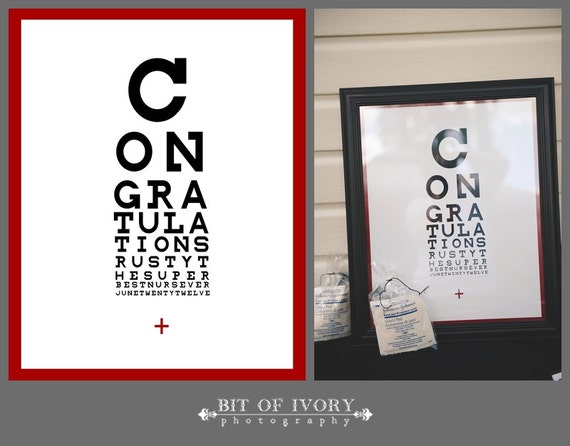 items similar to nurse graduation congratulations eye