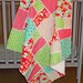 Baby Flannel Rag Quilt Designer Fabrics Red Turquoise Green Pink Floral Stripes Dots Blanket Picnic Throw 100% Cotton