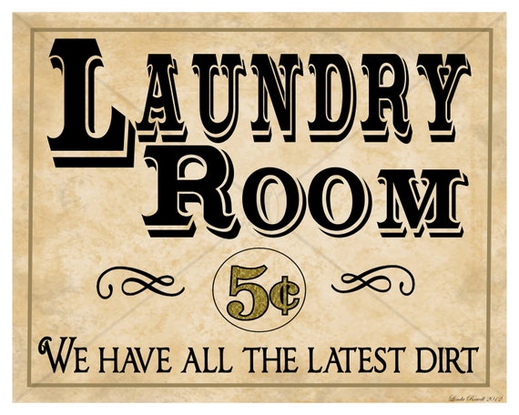 Download Instant Download Printable Laundry Room sign