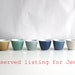 RESERVED listing for Jenny