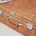 Vintage Luggage // 1940's-1950's Amelia Earhart Suitcase // Caramel Brown