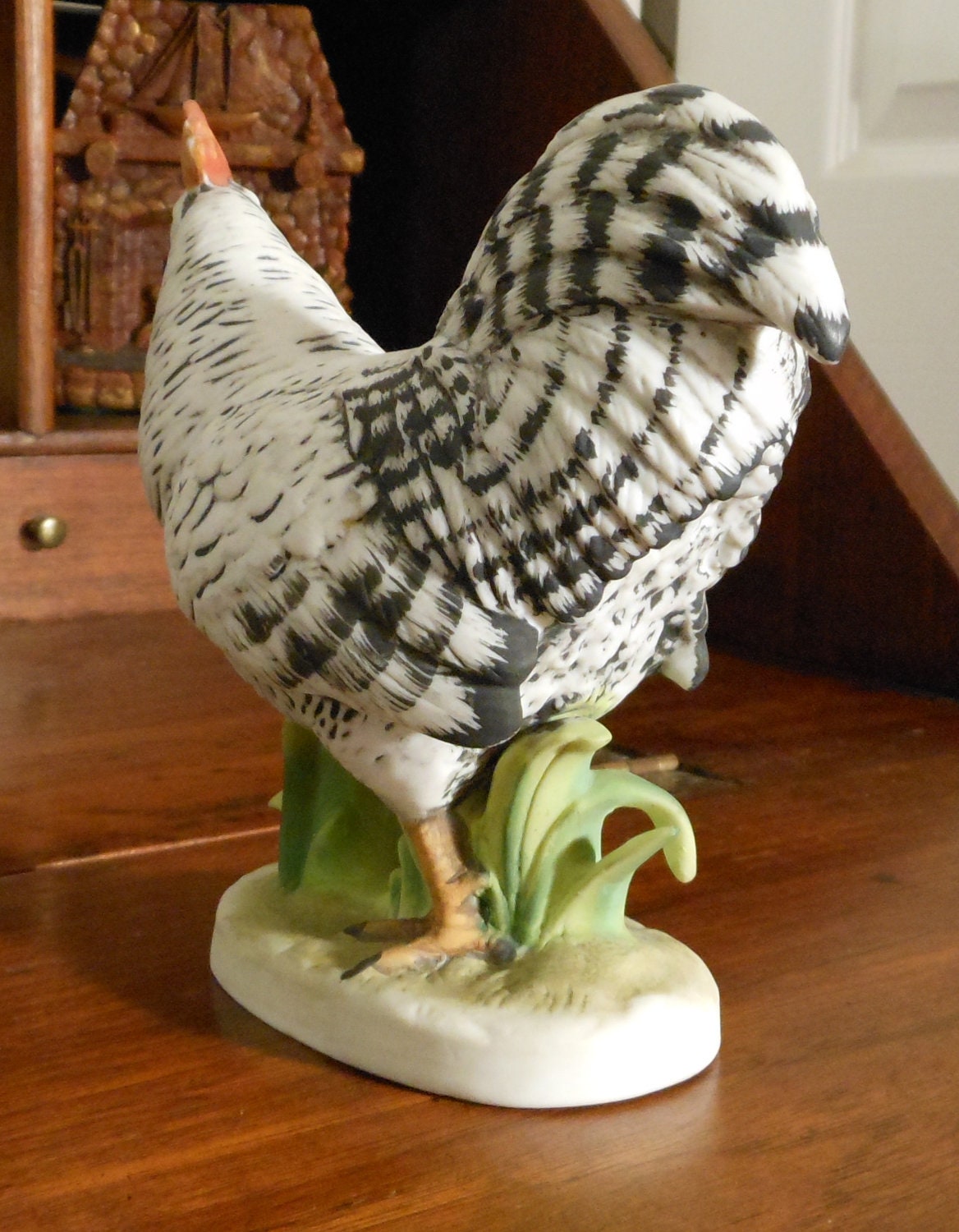 lefton rooster figurine