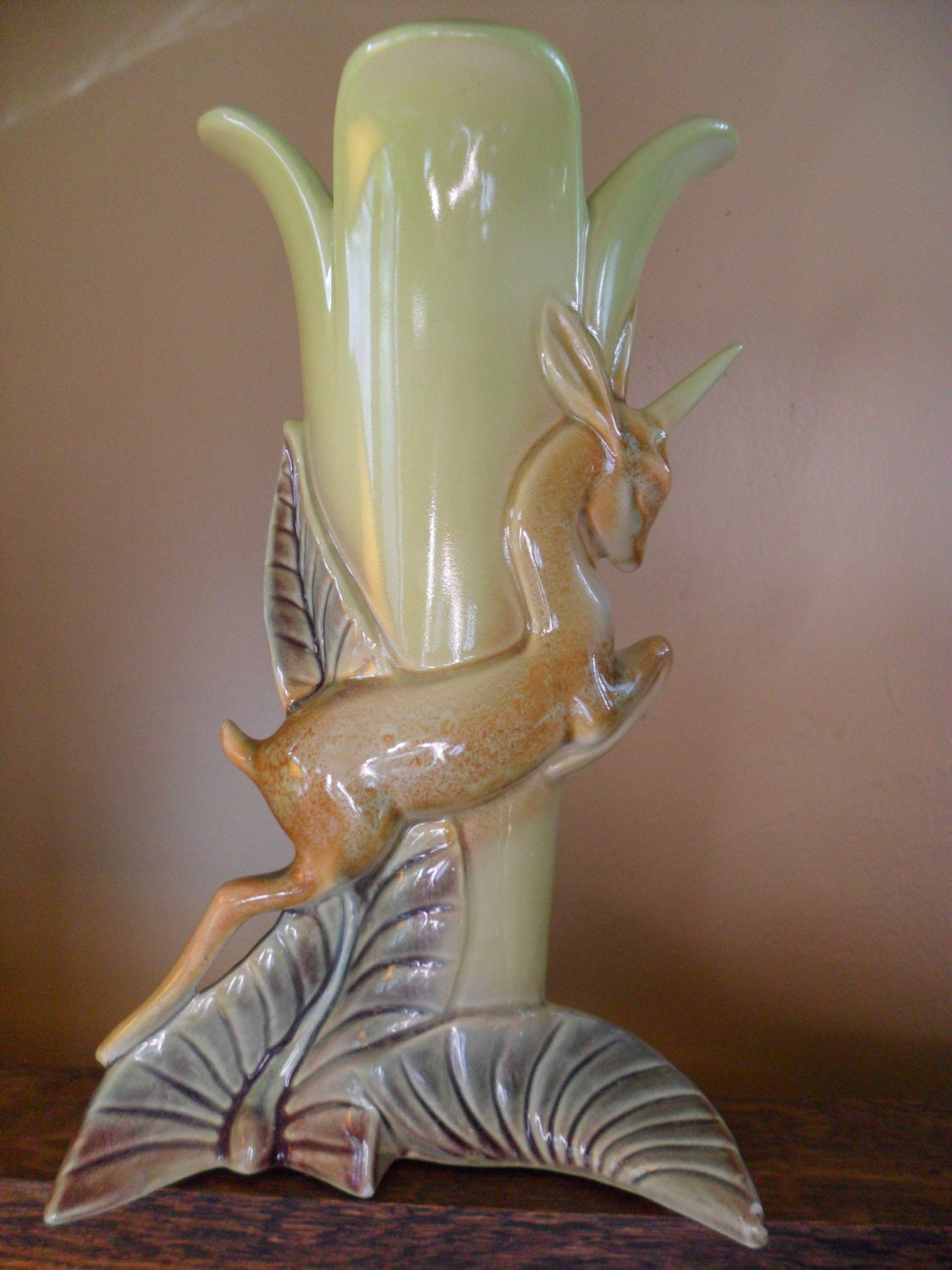 Hull Art Pottery Unicorn Vase 99 by SparkleUpcycledGoods on Etsy