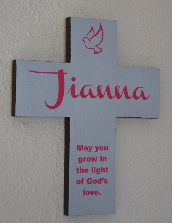 Wall Cross Custom name cross crosses for your Child Children