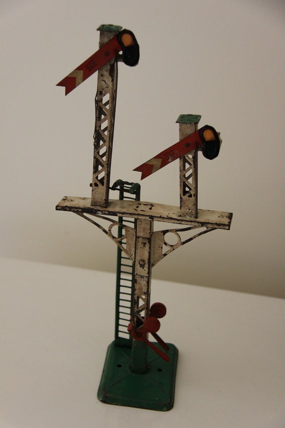 Model Train Signal 1930s Hornby O Gauge Twin Signal