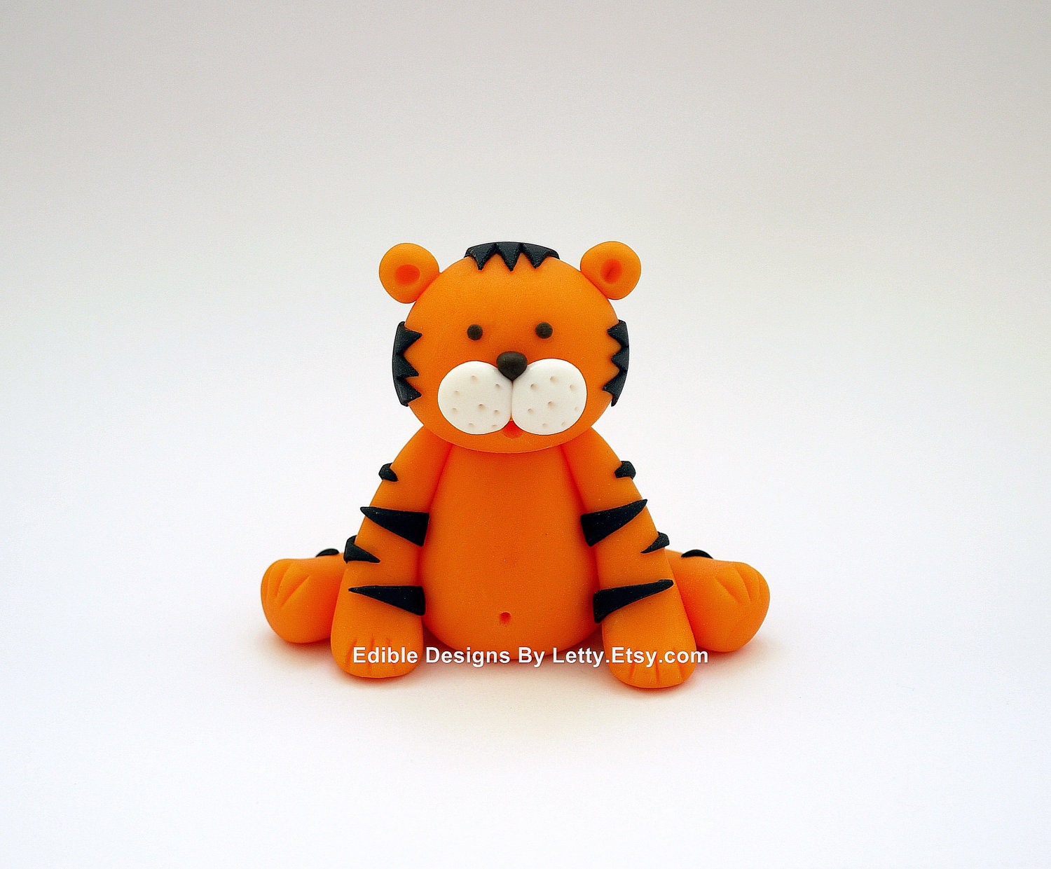 Tiger Cake Topper 3 tall Edible fondant by EdibleDesignsByLetty