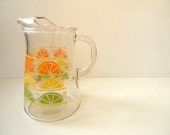 vintage orange, lemon and lime slice pitcher