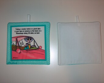 Travel Maxine Potholders - One each