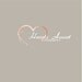 One of a kind Pre-made Logo and Watermark - This WILL NOT be resold - White & Orange Heart