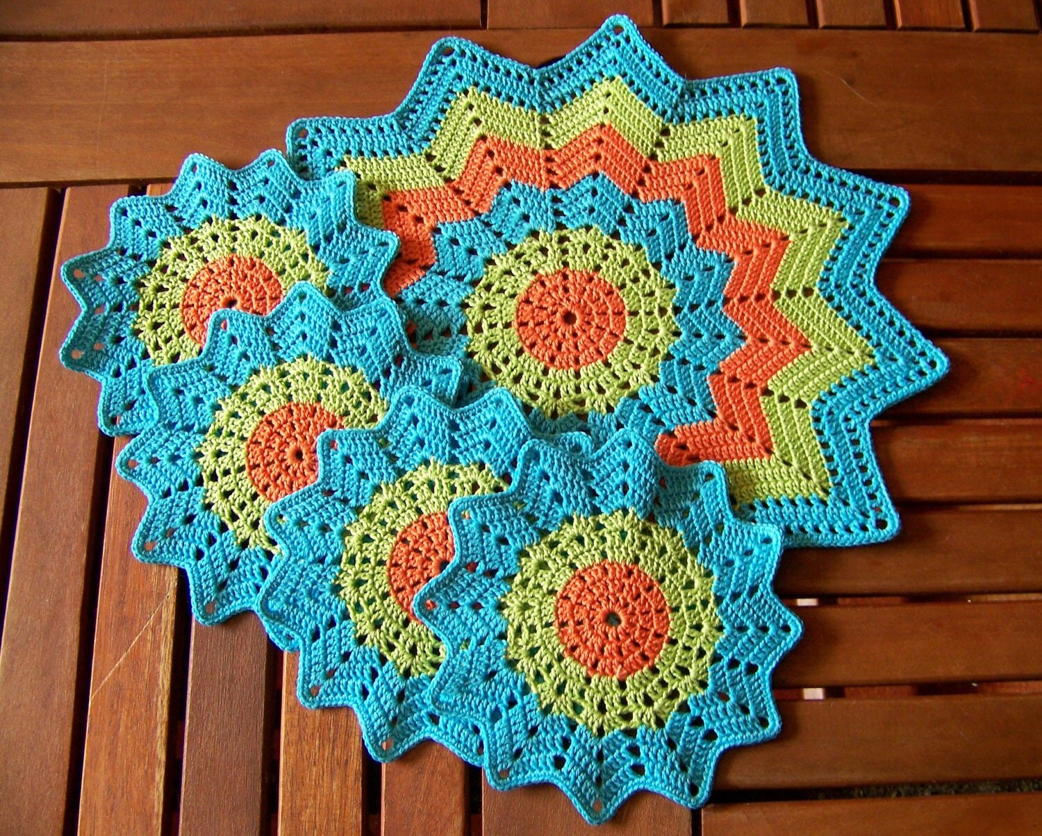 SALE 40 OFF Handmade Crochet Placemat and Doily by LutitaGems