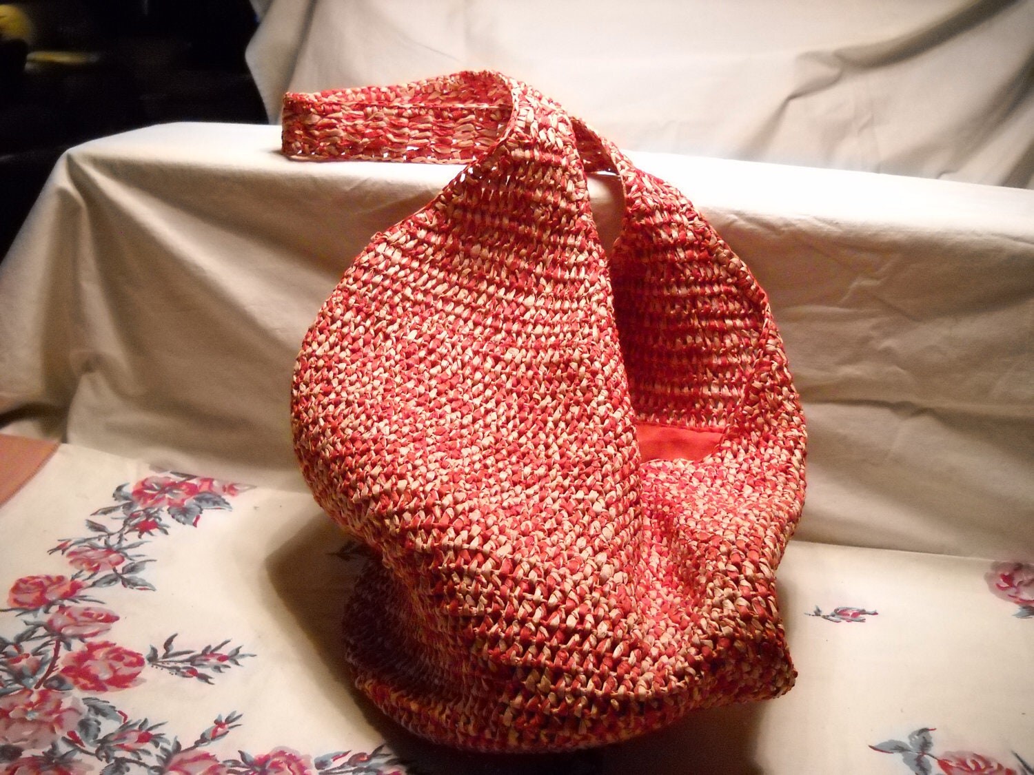 woven raffia shoulder bag