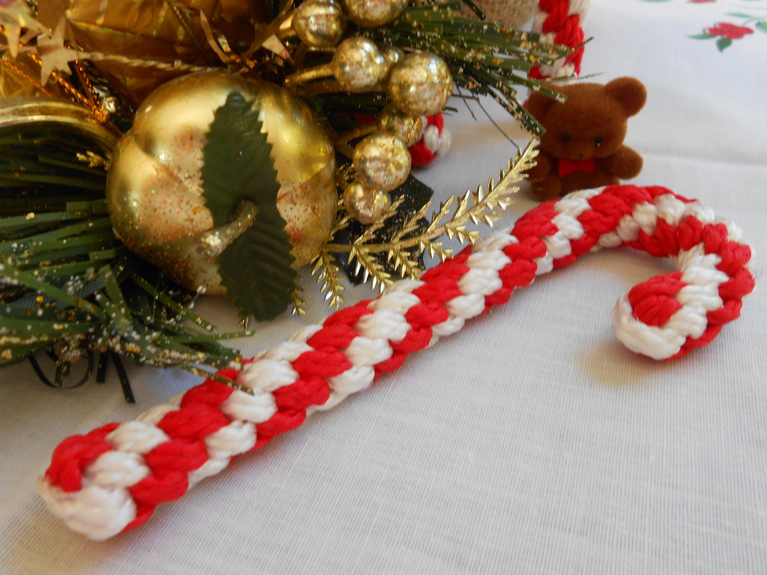 Christmas Candy Canes. Handmade, heirloom ornaments your family will treasure for years, and they are immediately available for sale.