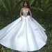 Evening white dress style for Fashion Barbie Royalty