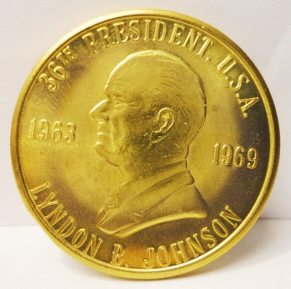 US 36th President Lyndon B. Johnson Commemorative Coin Token