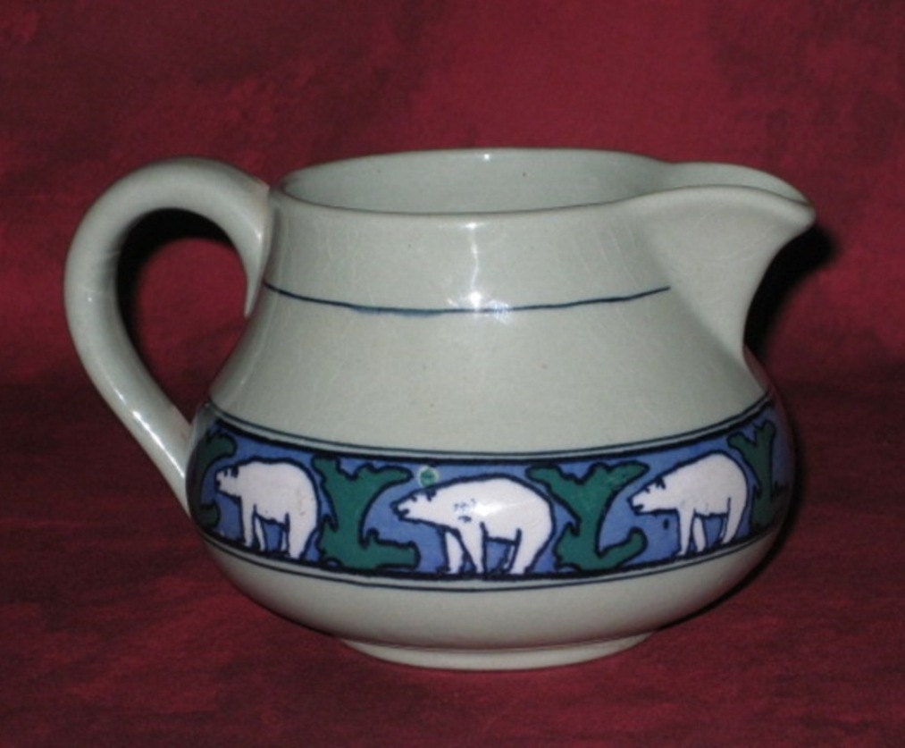 Vintage Royal Doulton Pottery Pitcher with by RiverHouseArtPottery