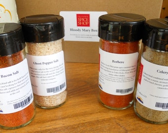 Bloody Mary Gift Box, Flavored Salt, Bacon Salt, Wedding Gift, Hostess Gift, Foodie Gift, Unique Gift