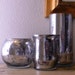 Set of 3 Mercury Glass Candle Holders