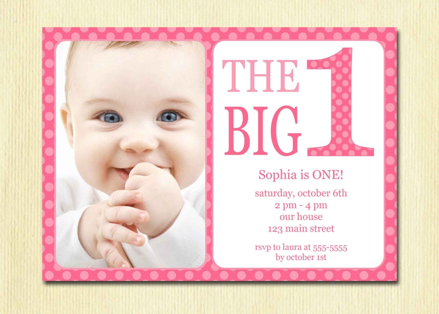 Baby First Birthday Invitations 6