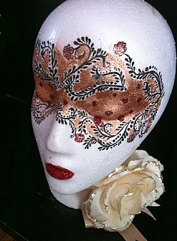 Items similar to painted baroque style styrofoam head on Etsy